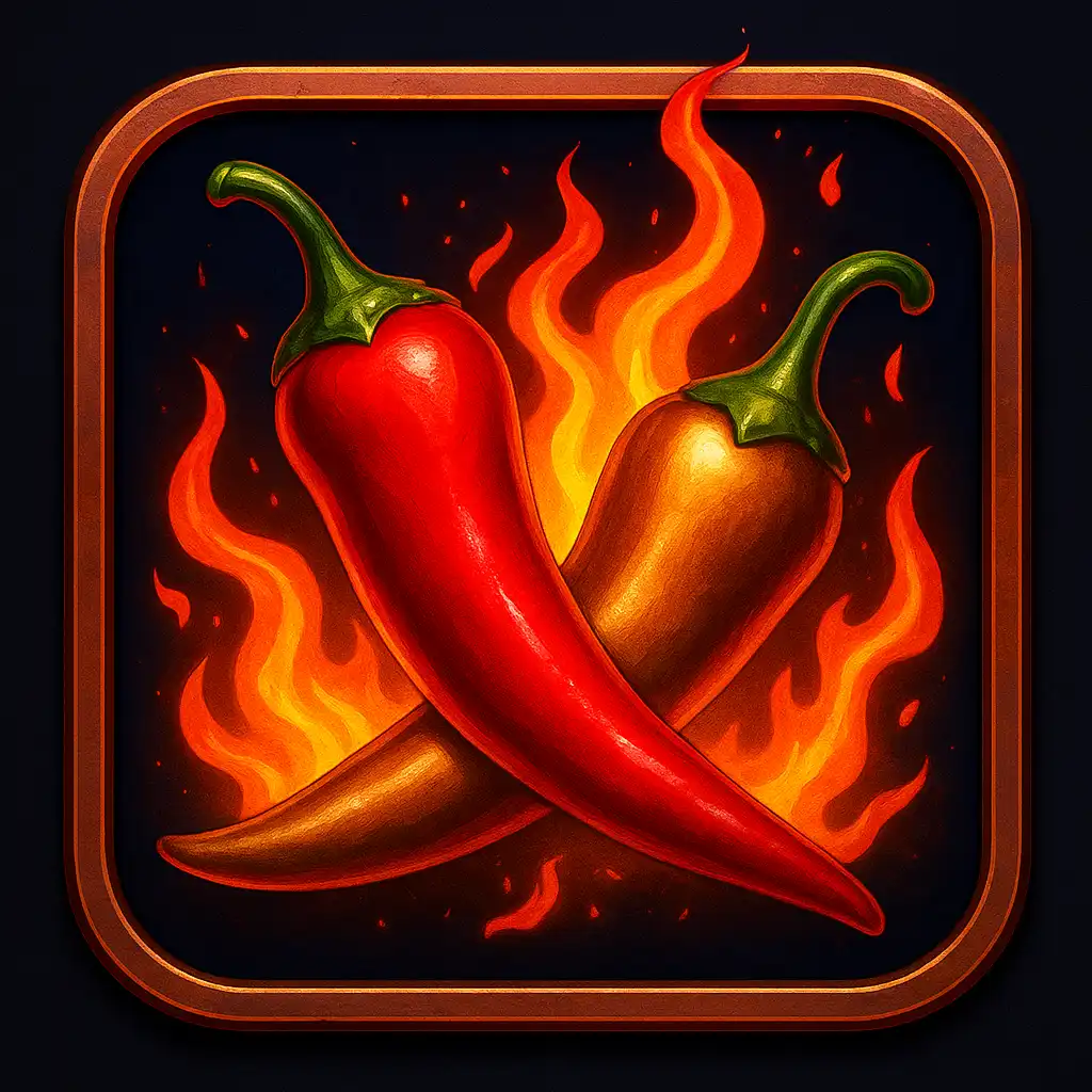 Chili Poppers slot game screenshot